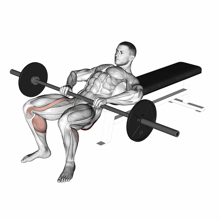 Barbell Lying Lifting (on Hip) demonstration