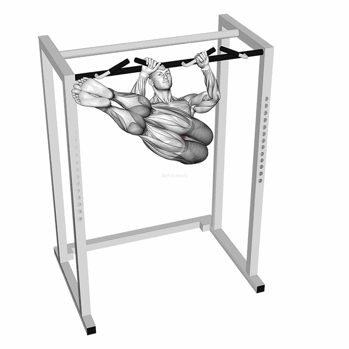 Hanging Straight Twisting Leg Hip Raise demonstration