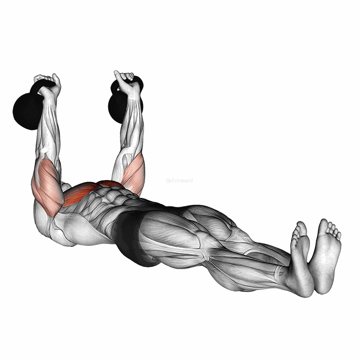 Kettlebell Alternating Press On Floor demonstration