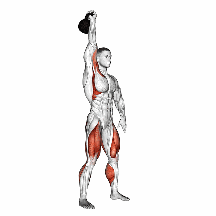 Kettlebell One Arm Jerk demonstration