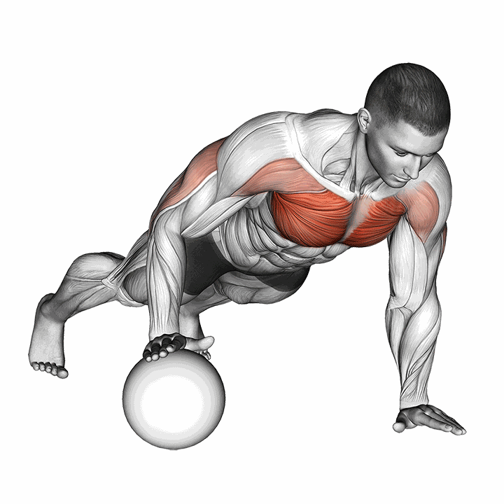 Push-up Medicine Ball demonstration