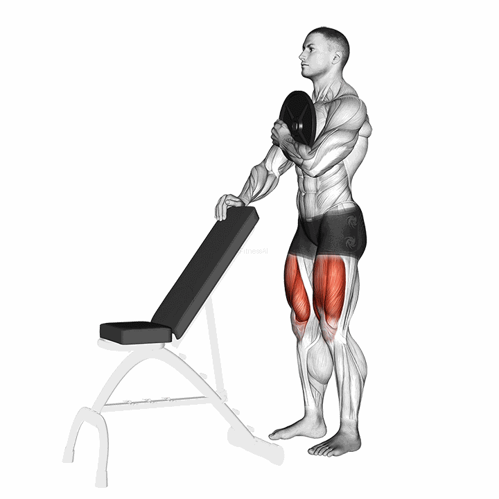 Weighted Sissy Squat demonstration