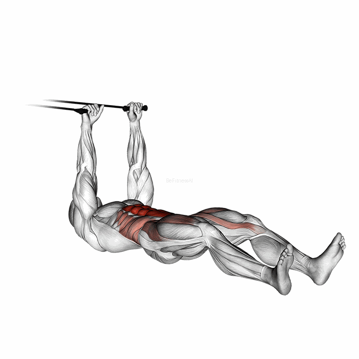 Band Push Sit-up demonstration