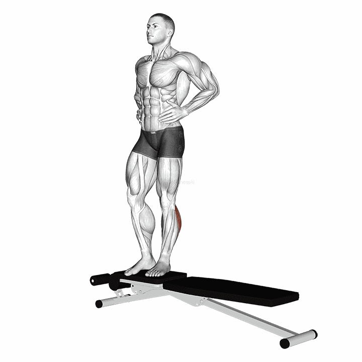 Box Jump Down With One Leg Stabilization demonstration