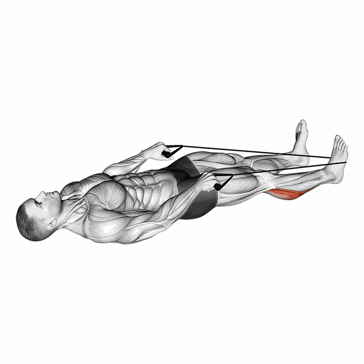 Calf Stretch With Rope demonstration