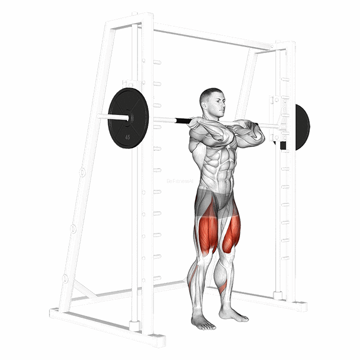 Smith Front Squat (clean Grip) demonstration
