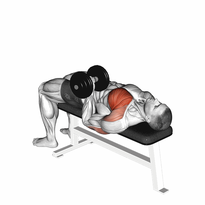 Dumbbell One Arm Reverse Grip Press demonstration