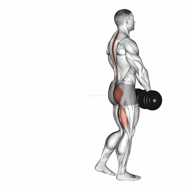 Dumbbell Single Leg Deadlift demonstration