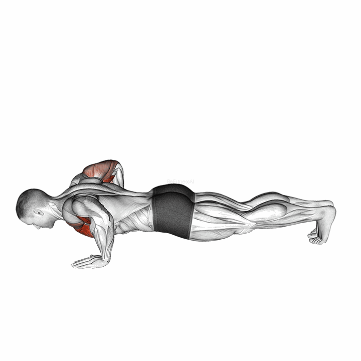 Chest Tap Push-up (male) demonstration