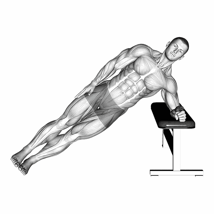 Bodyweight Incline Side Plank demonstration