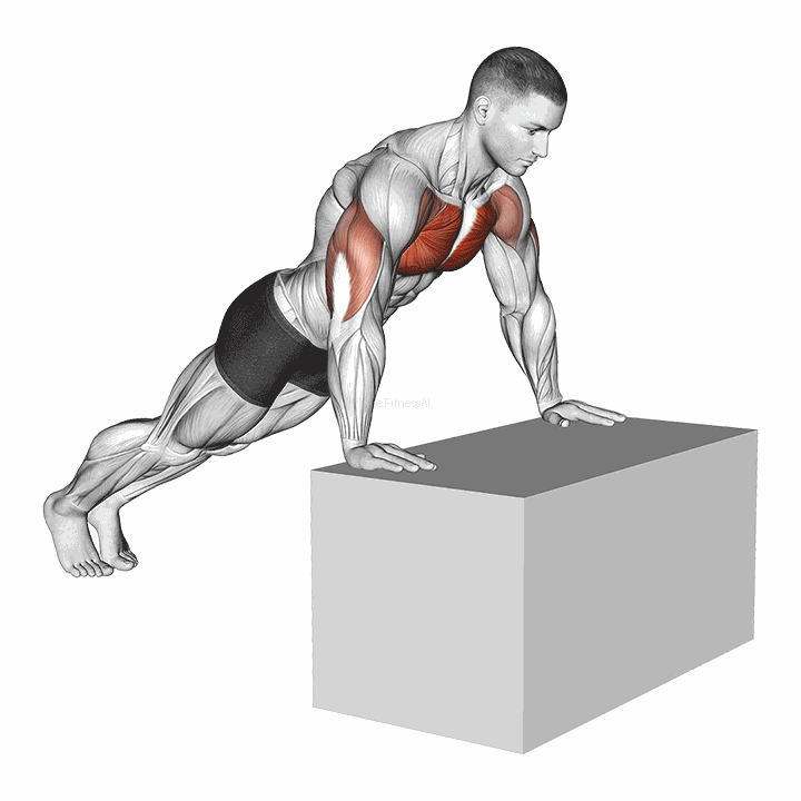 Incline Push-up (on Box) demonstration